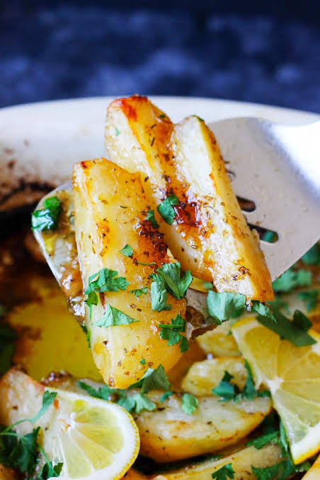 Crispy Greek Lemon Potatoes