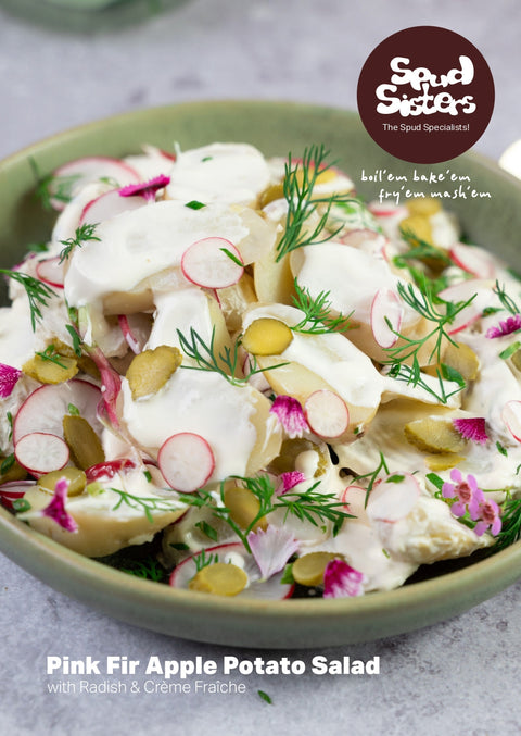 Pink Fir Apple Potato Salad