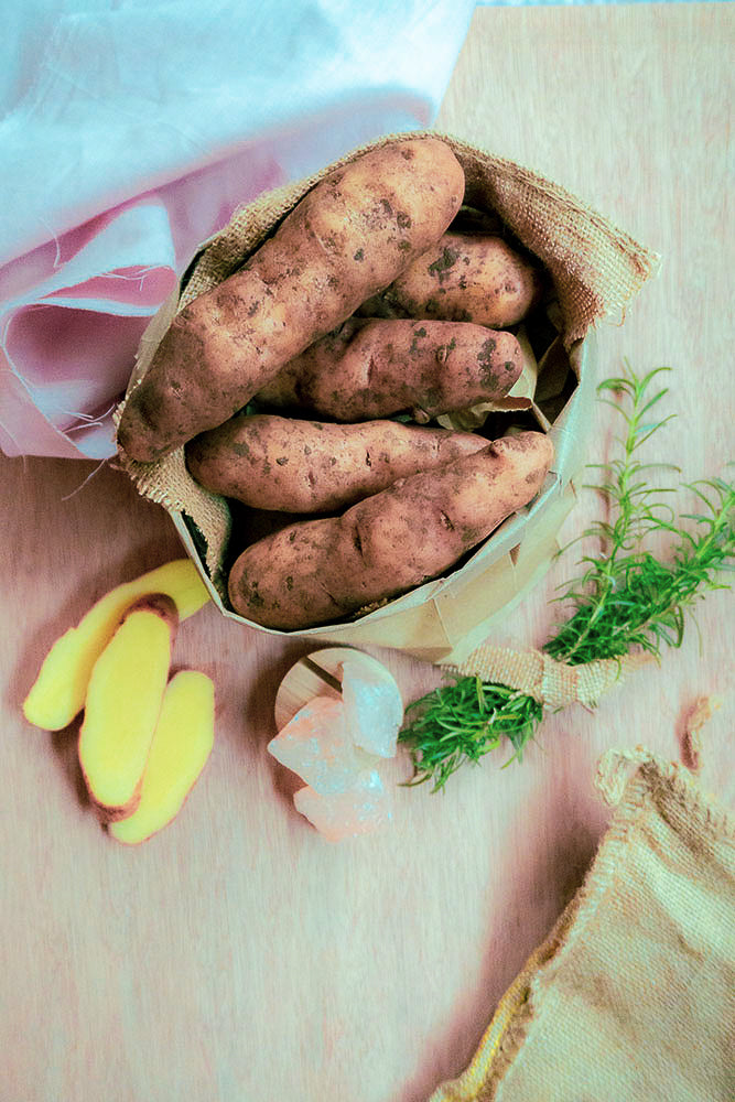 Pink Fir Apple Potatoes