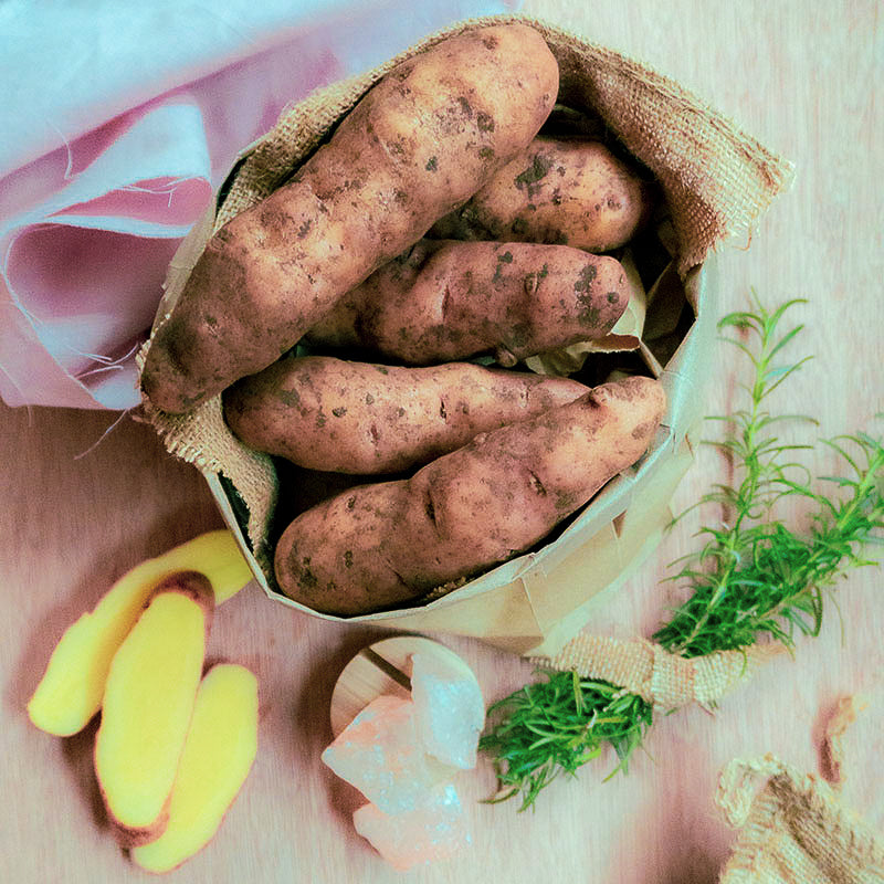 Pink Fir Apple Potatoes